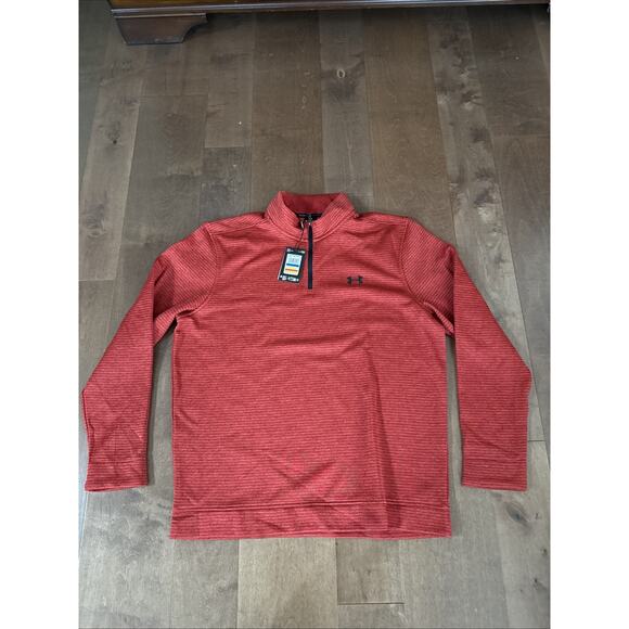 Under Armour Mens UA Storm SweaterFleece Quarter Zip Red XL - Picture 1 of 3